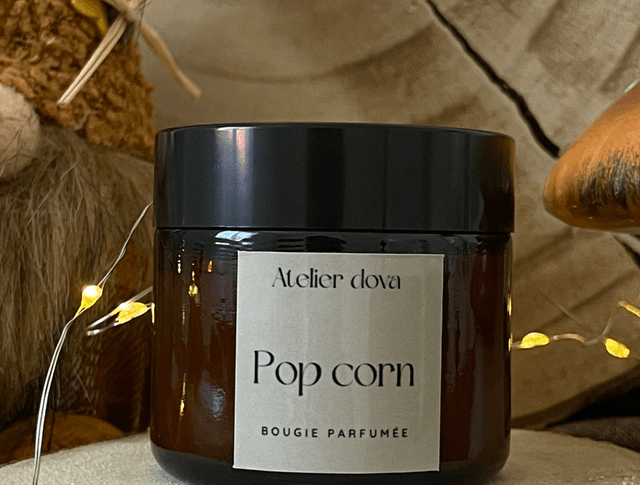 Bougie parfumée pop corn