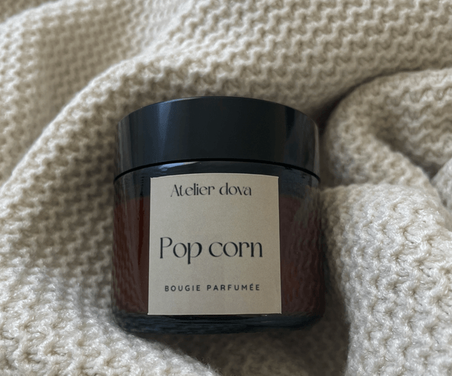 Bougie parfumée pop corn