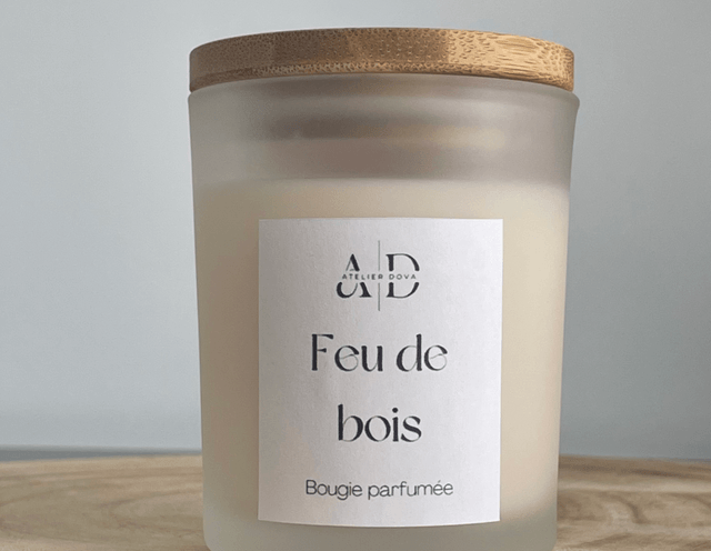 Bougie parfumée feu de bois 