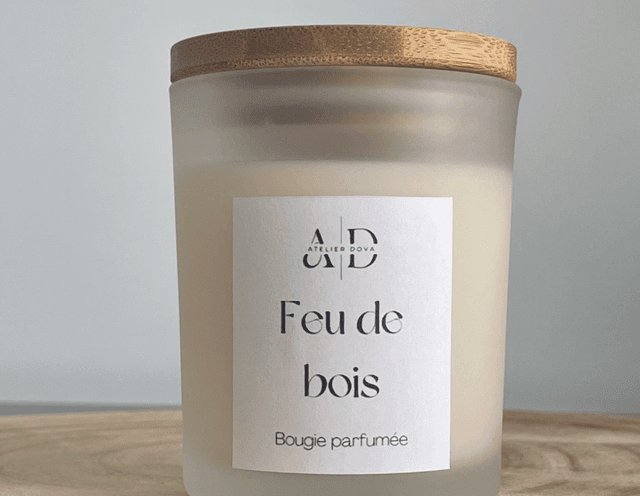 Bougie parfumée feu de bois 